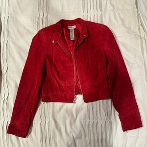 Bebe Suede Leather Jacket